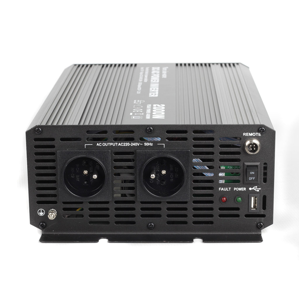 12Vdc/230Vac 2000W/4000W Įtampos keitiklis su modifikuotu sinusu CAR2000-S - Image 5
