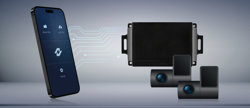 Neoline G-TECH X54 Dual, dviejų FULL HD kamerų vaizdo registratorius su GPS duomenų baze
