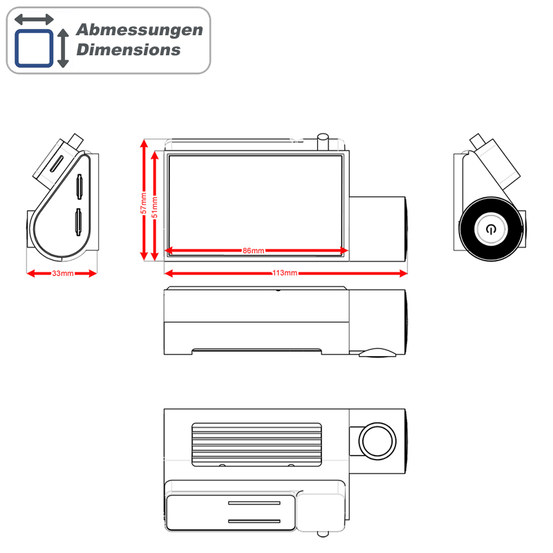 Vaizdo registratorius Ampire DC7-PLUS - Image 9