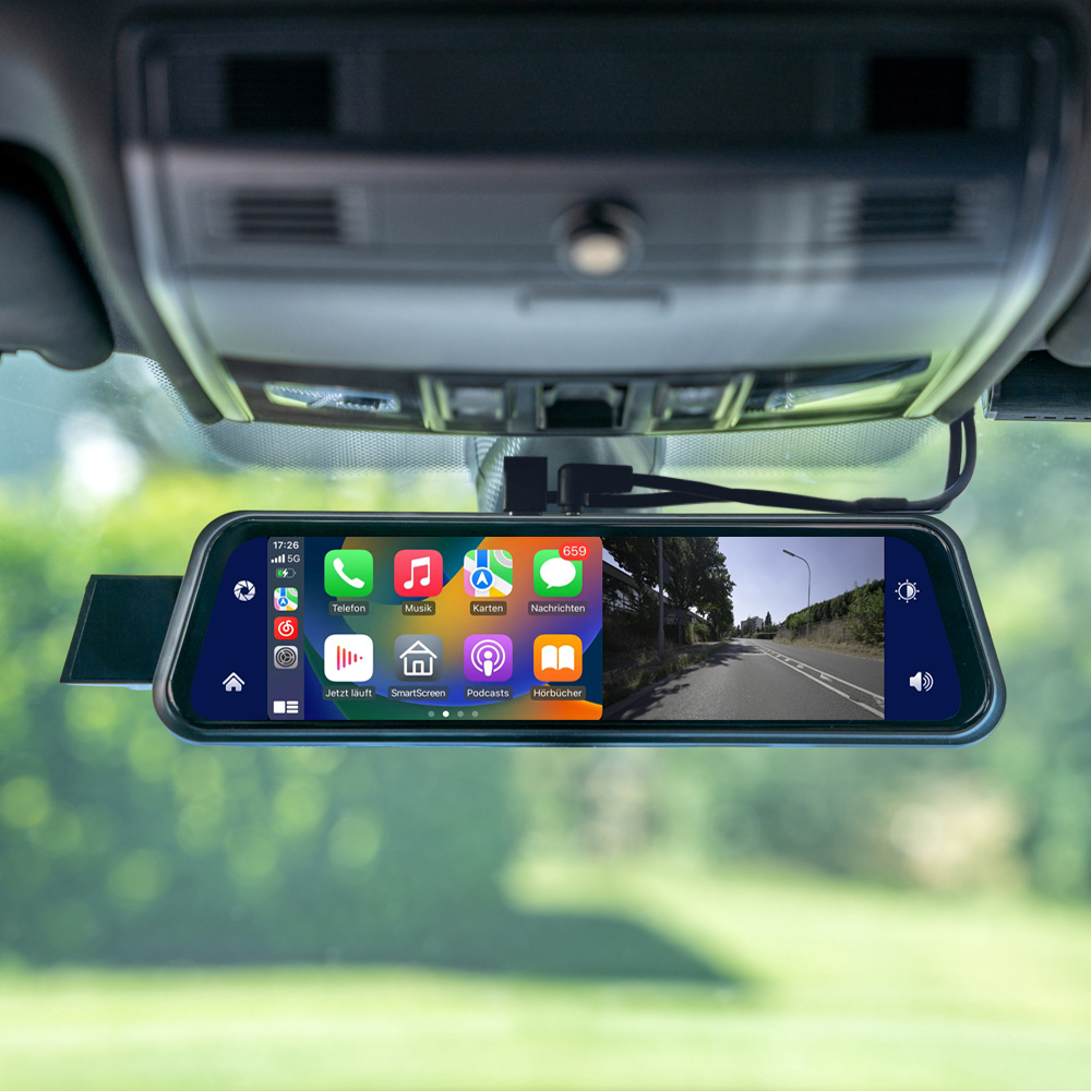 Išmanusis veidrodėlis AMPIRE CPS091 su Apple CarPlay ir Android Auto - Image 4
