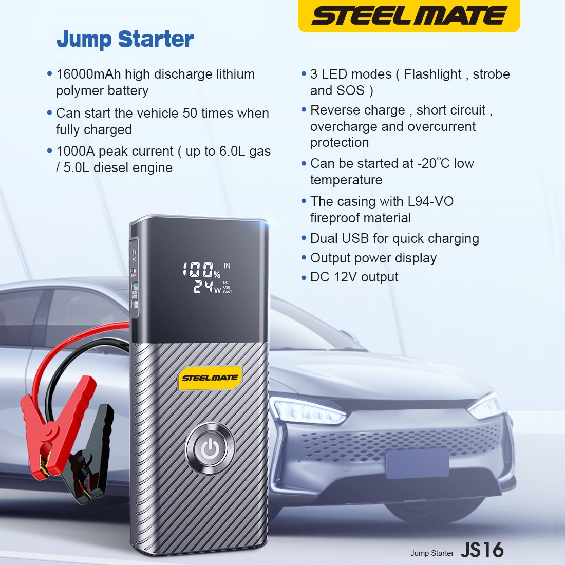 Užvedimo įrenginys SteelMate JS16 - Image 2