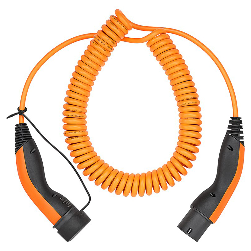 LAPP Type 2 spiralinis įkrovimo kabelis, iki 11 kW, 5 m, oranžinis - Image 7