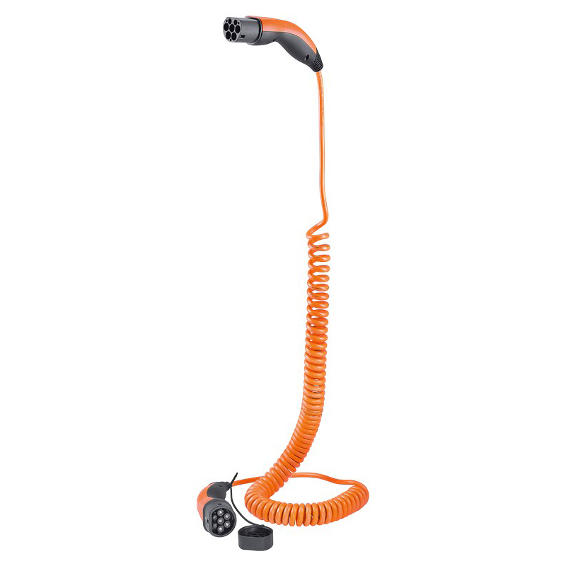 LAPP Type 2 spiralinis įkrovimo kabelis, iki 11 kW, 5 m, oranžinis - Image 6