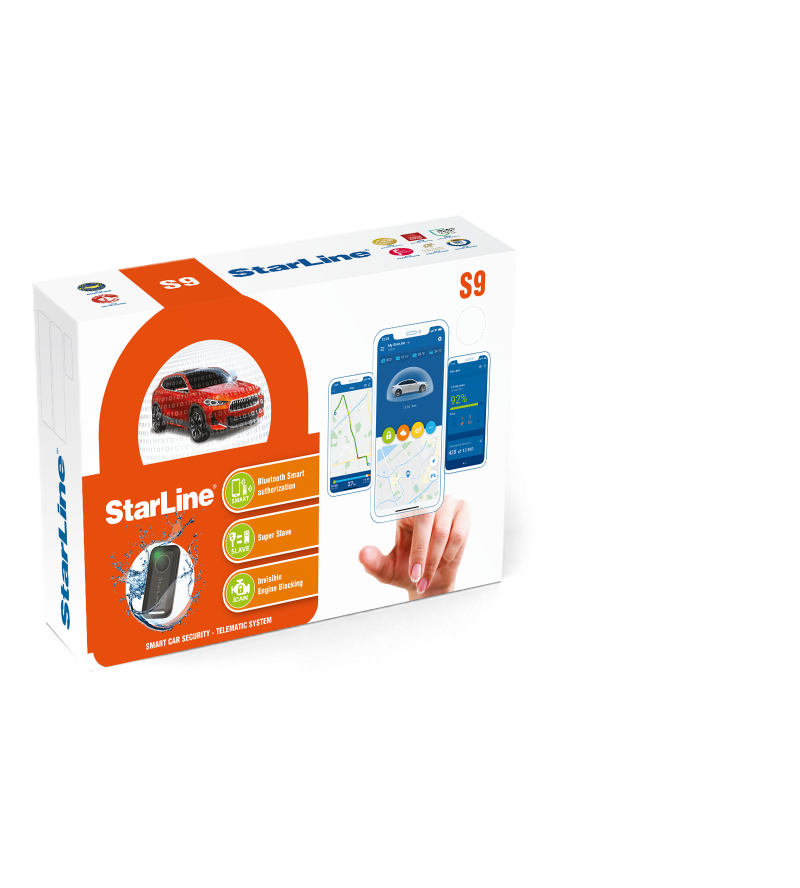 Apsaugos sistema StarLine S9 v2 4G GPS (be ID 4G, 2CAN+4LIN)